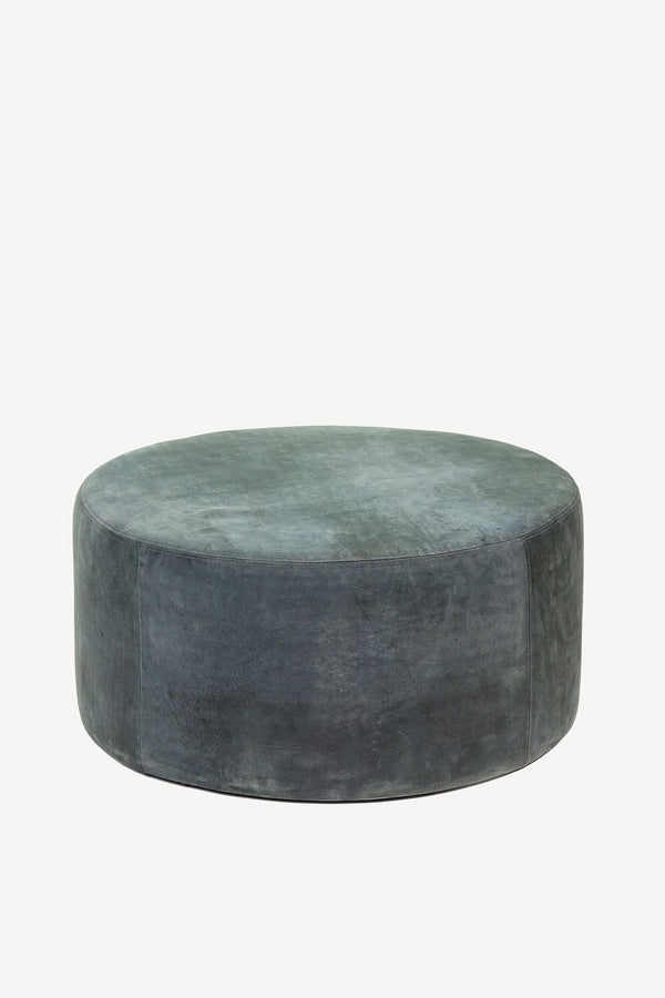 Leather Pouf - Small