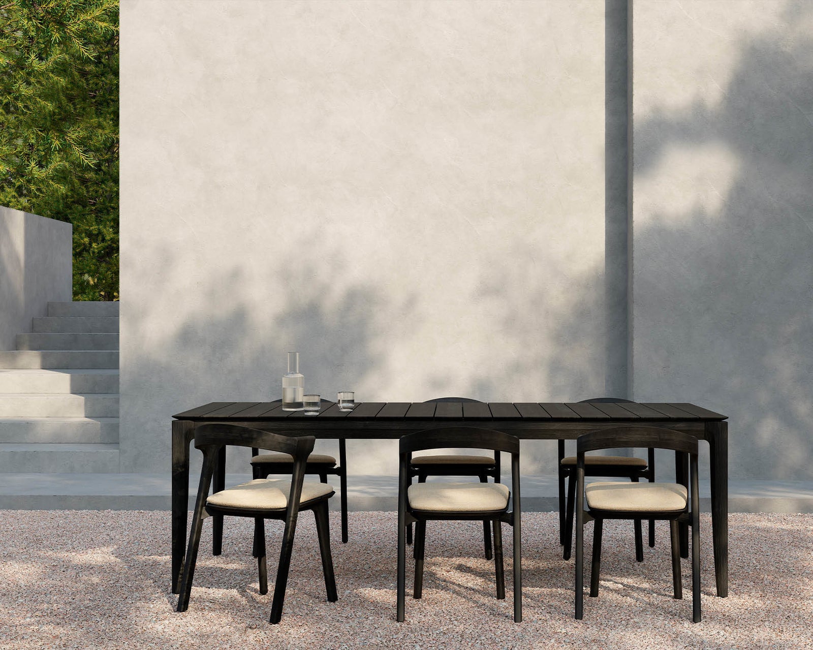 直営店に限定 10277_Bok_outdoor_table_black_ ダイニングチェア
