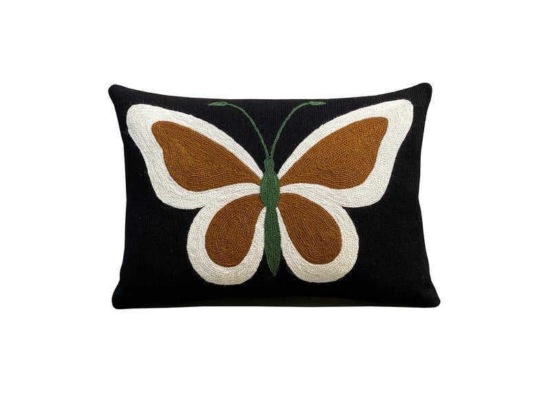 Butterfly Cushion - Black