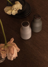 Mini Salt & Pepper Bottle Grinders - Hunting Green/Beige