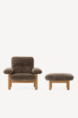 Brasilia Lounge Chair & Ottoman - Sheepskin