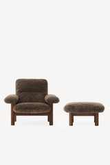 Brasilia Lounge Chair & Ottoman - Sheepskin