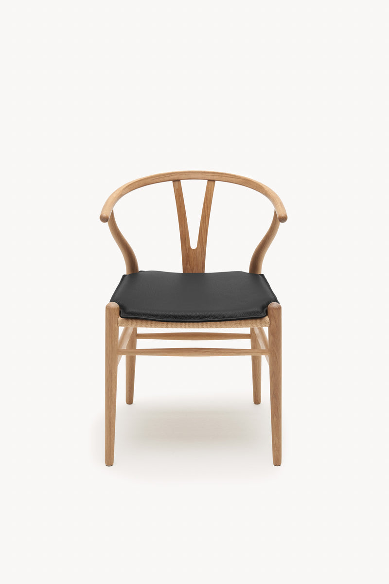 CH24 Wishbone Chair - Leather Cushion