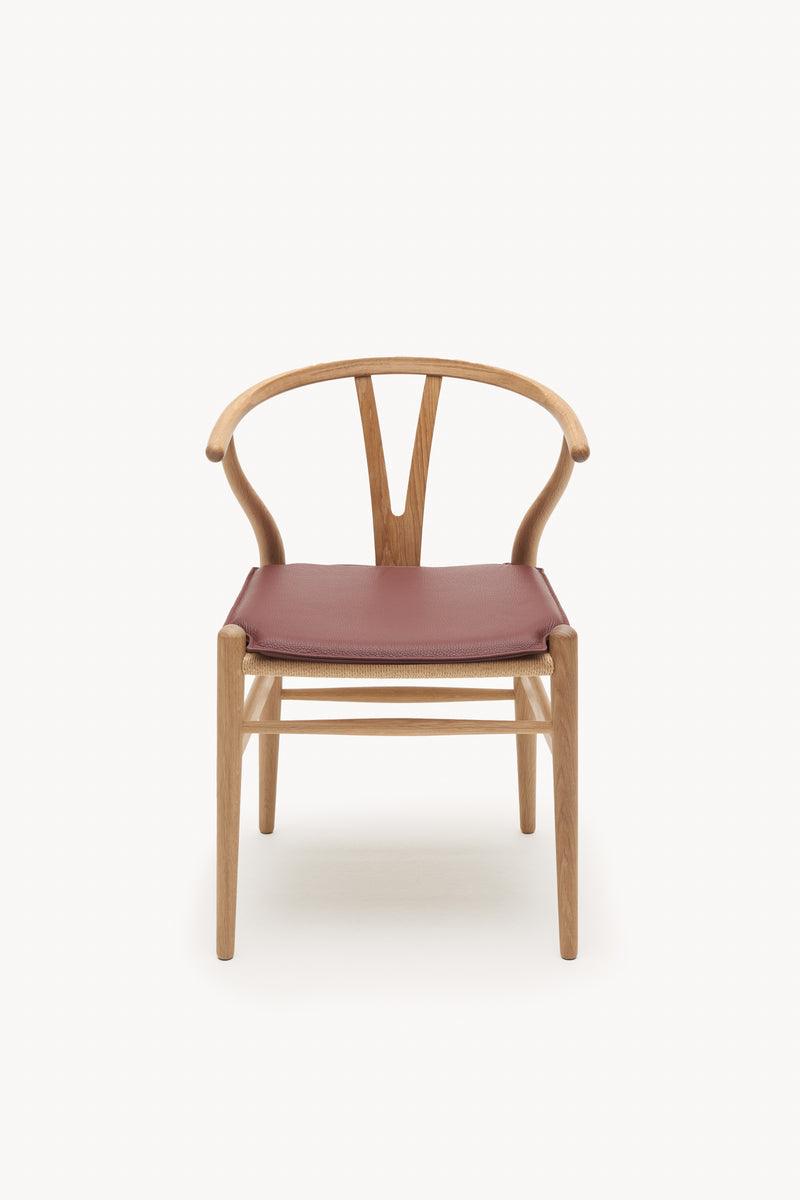 CH24 Wishbone Chair - Leather Cushion