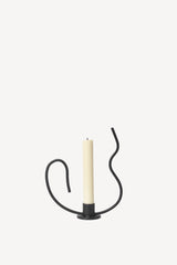 Valse Taper Candleholder - Black