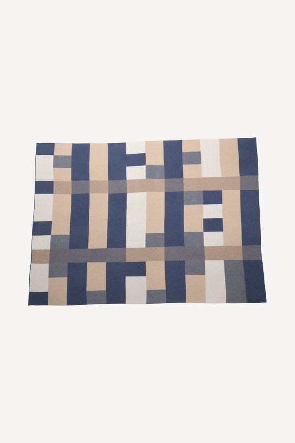 Bauhaus Cashmere Throw - Blue