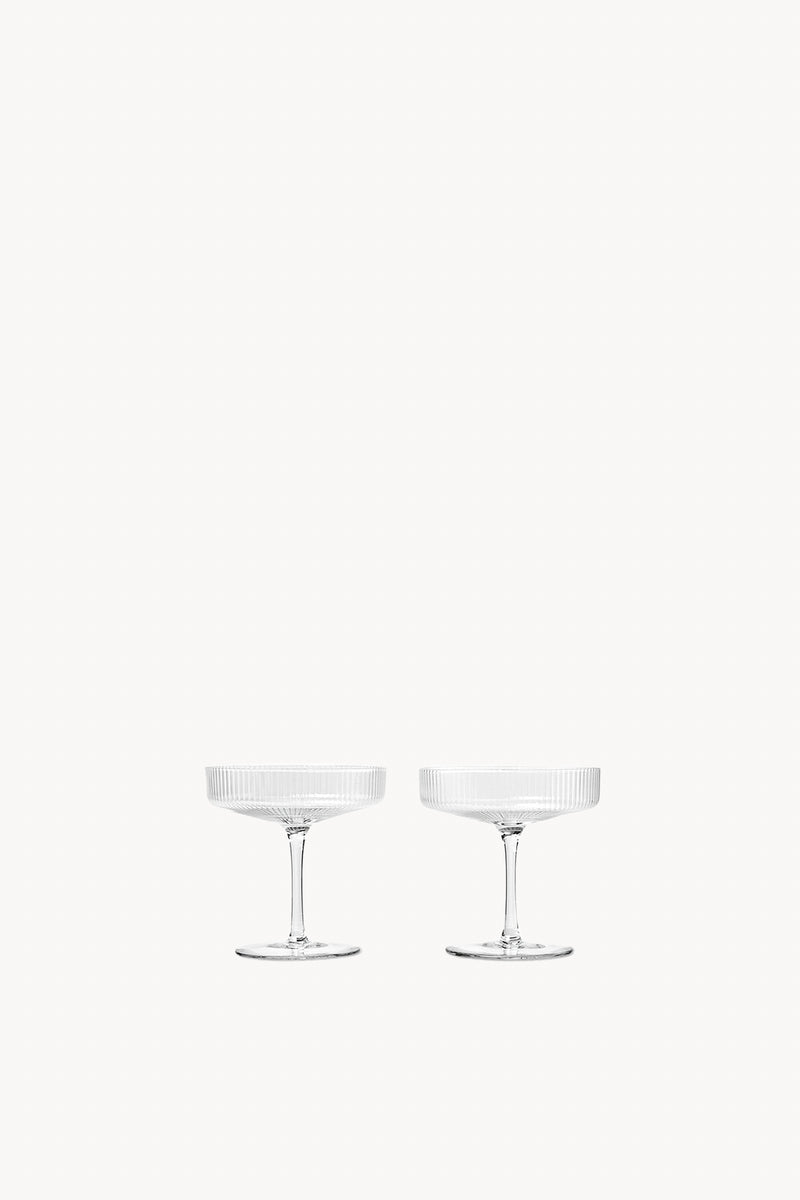 Ripple Champagne Glasses - Set of 2