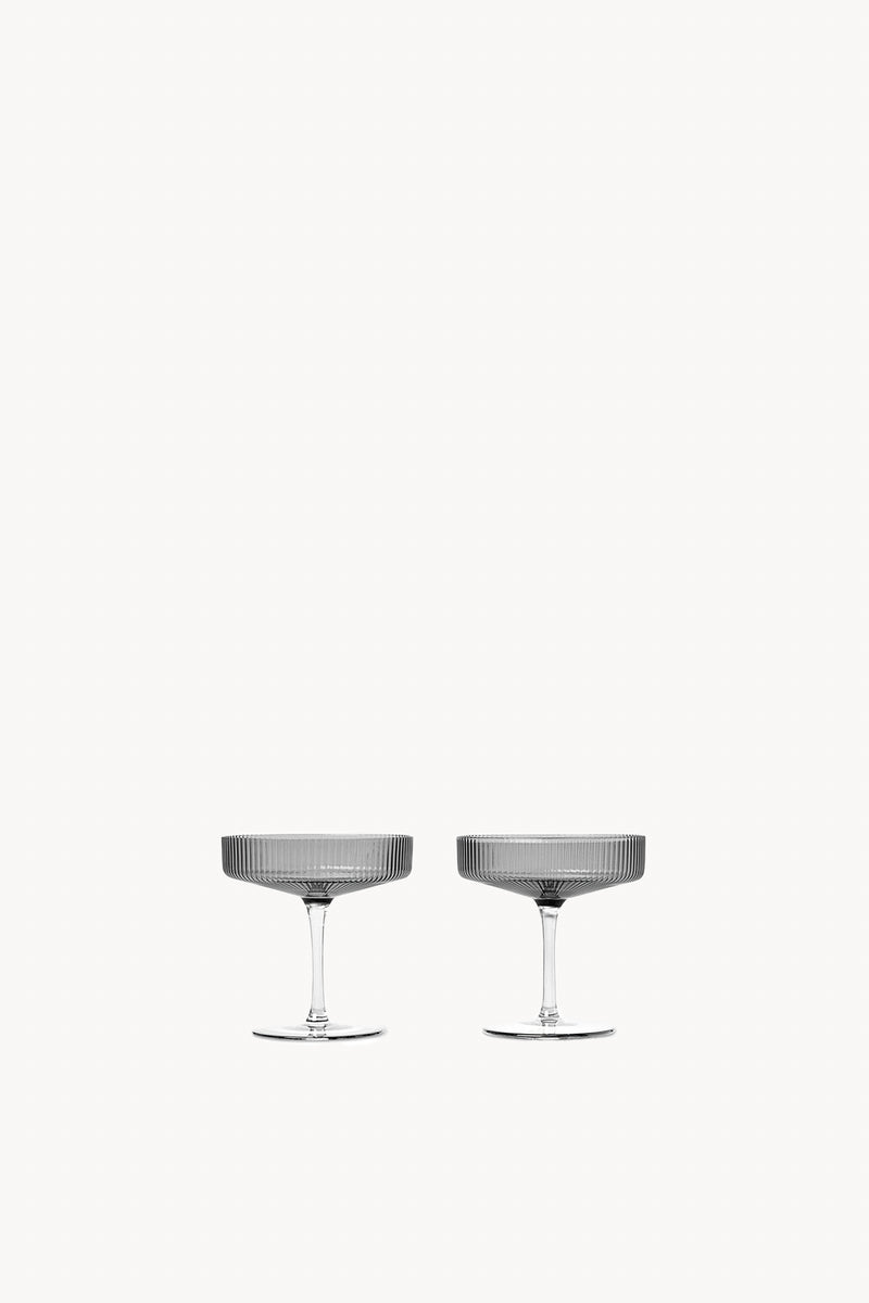 Ripple Champagne Glasses - Set of 2