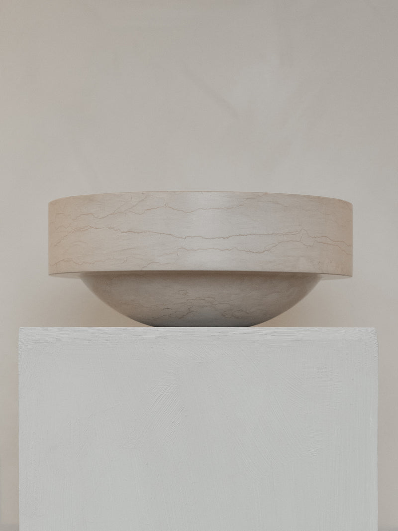 Marble Gallery Bowl - Limestone