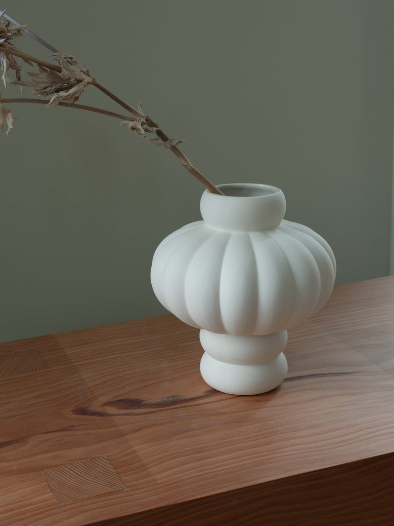 Balloon Vase - Raw White, Small