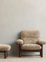 Brasilia Lounge Chair & Ottoman - Sheepskin