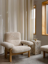 Brasilia Lounge Chair & Ottoman - Sheepskin