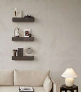 Carrie LED Lamp - Bronzed Brass / Leather Handle