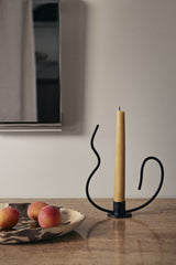 Valse Taper Candleholder - Black
