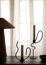 Valse Taper Candleholder - Cashmere