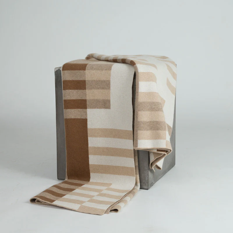 Bauhaus Cashmere Throw - Cognac