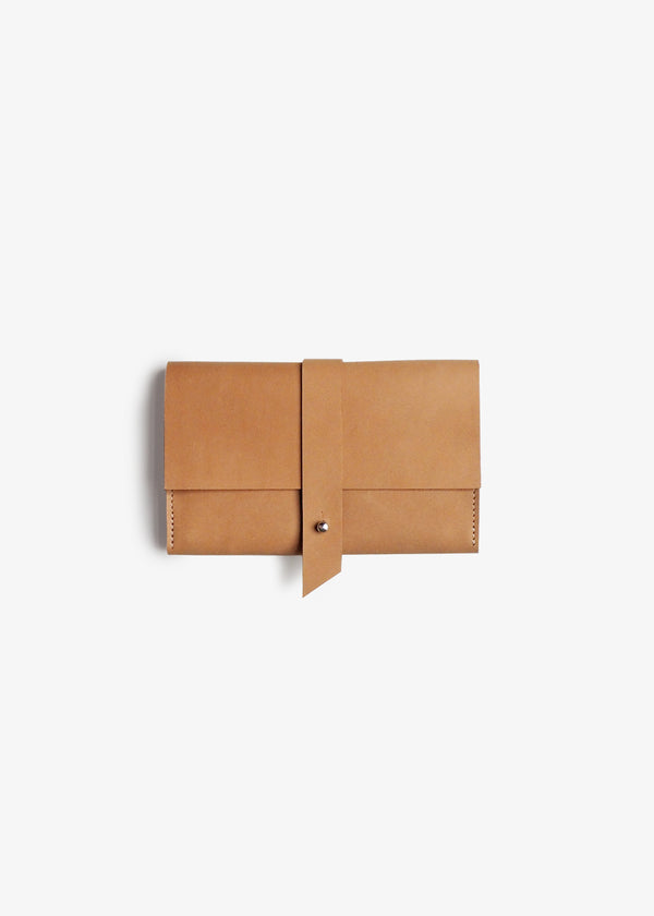 PUC Leather Wallet  - Cognac