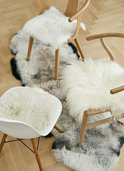 Sheepskin Seat Pad Round White Hygge Life