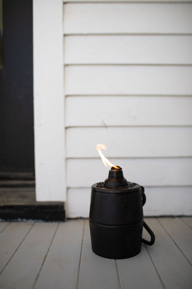 Cast Iron Oil Lamp