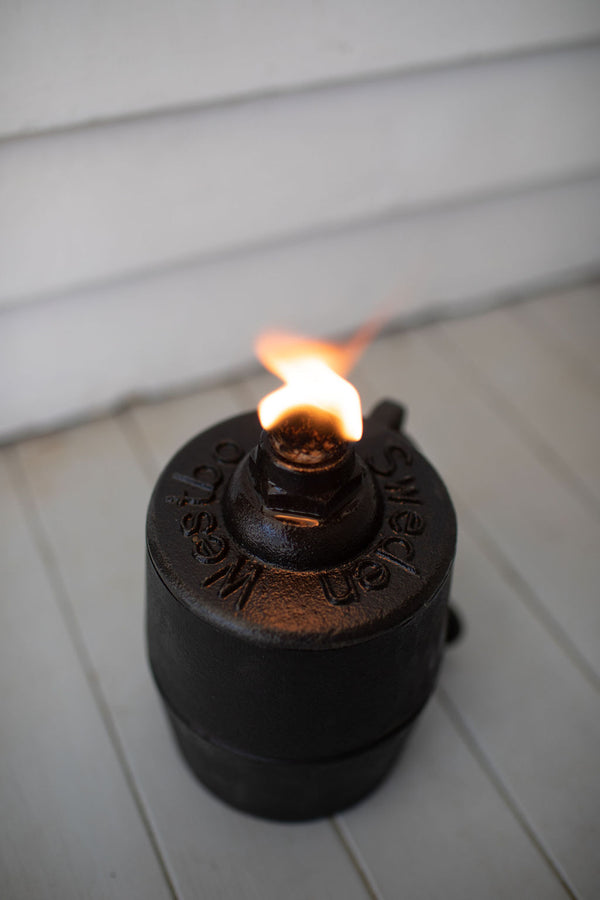 Cast Iron Oil Lamp