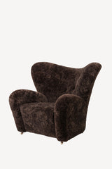 The Tired Man Chair and Footstool - Sheepskin