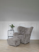 The Tired Man Chair and Footstool - Sheepskin