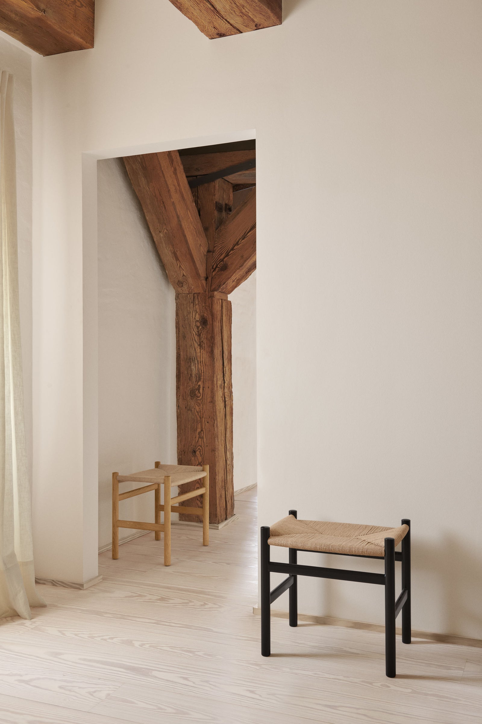 CH53 Short Footstool - Natural Papercord – Hygge Life