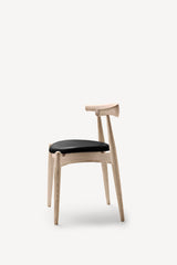 CH20 Elbow Chair - Black Leather