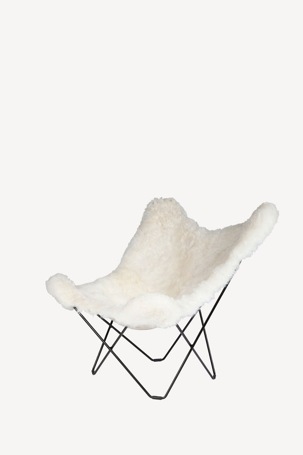 Butterfly Chair, Shorn Sheepskin - White