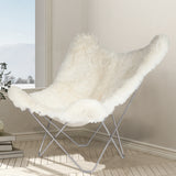 Butterfly Chair, Shorn Sheepskin - White