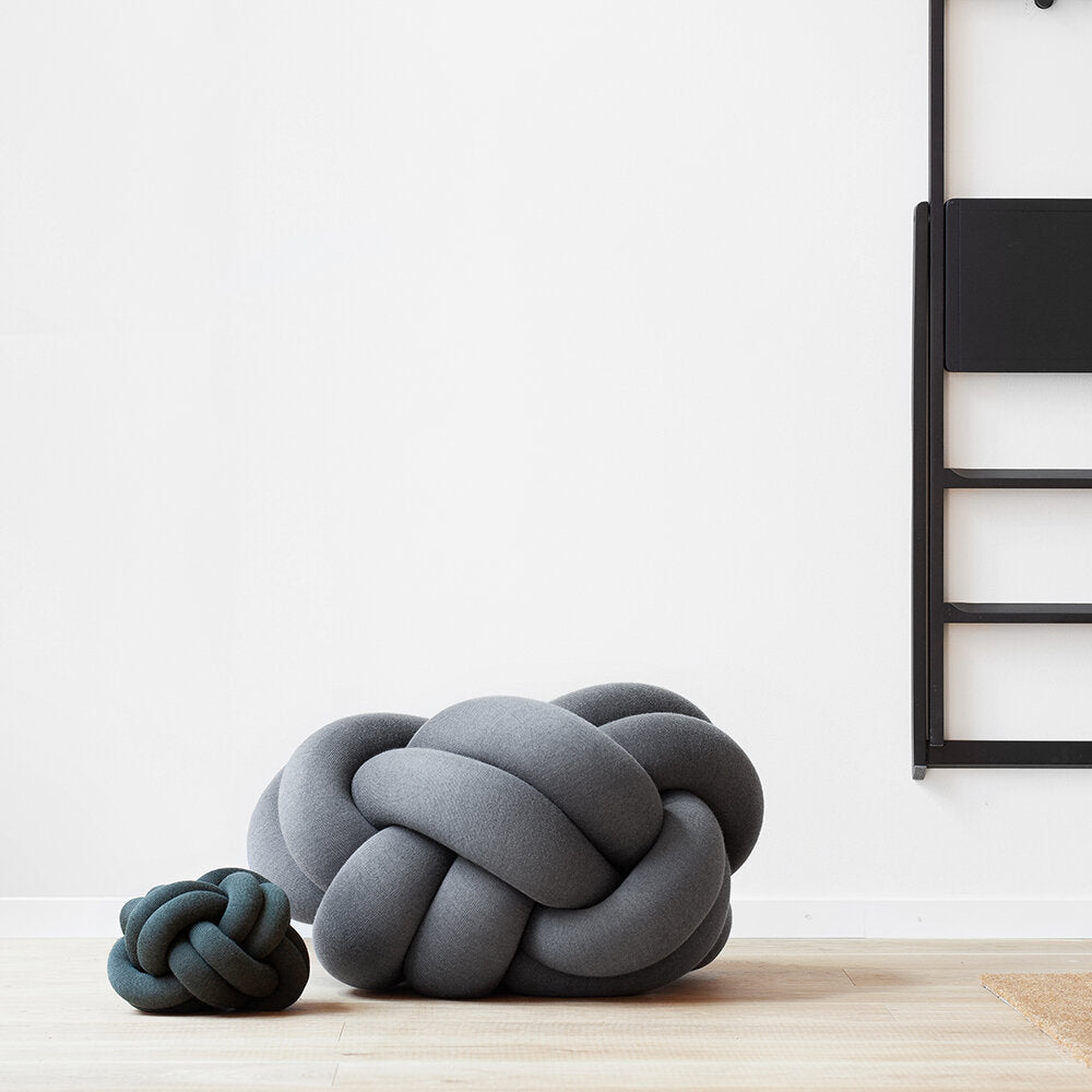 Knot Floor Cushion Grey Hygge Life