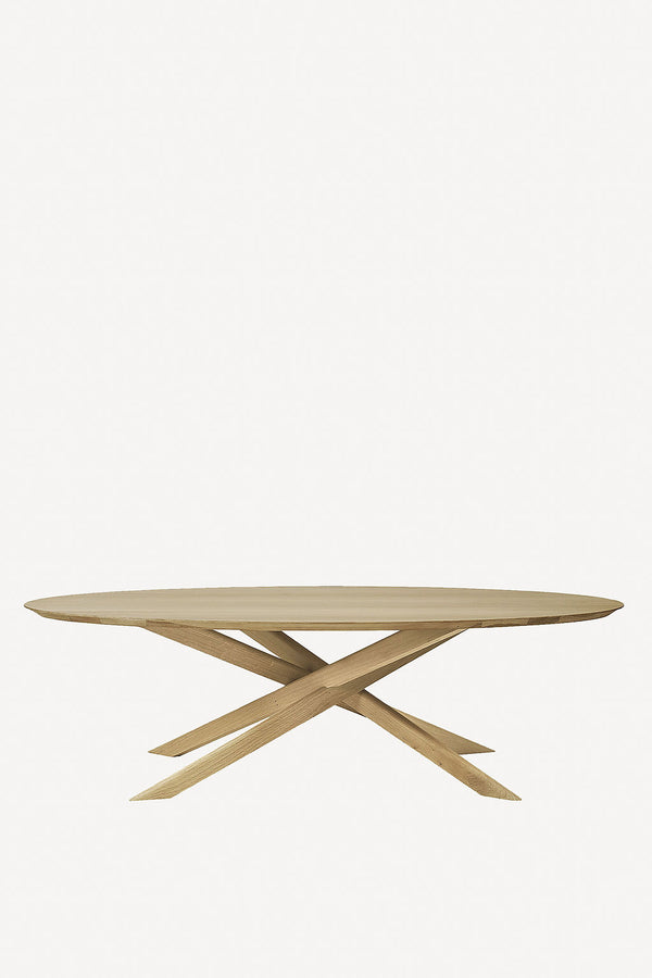 Oak Mikado Coffee Table - Oval