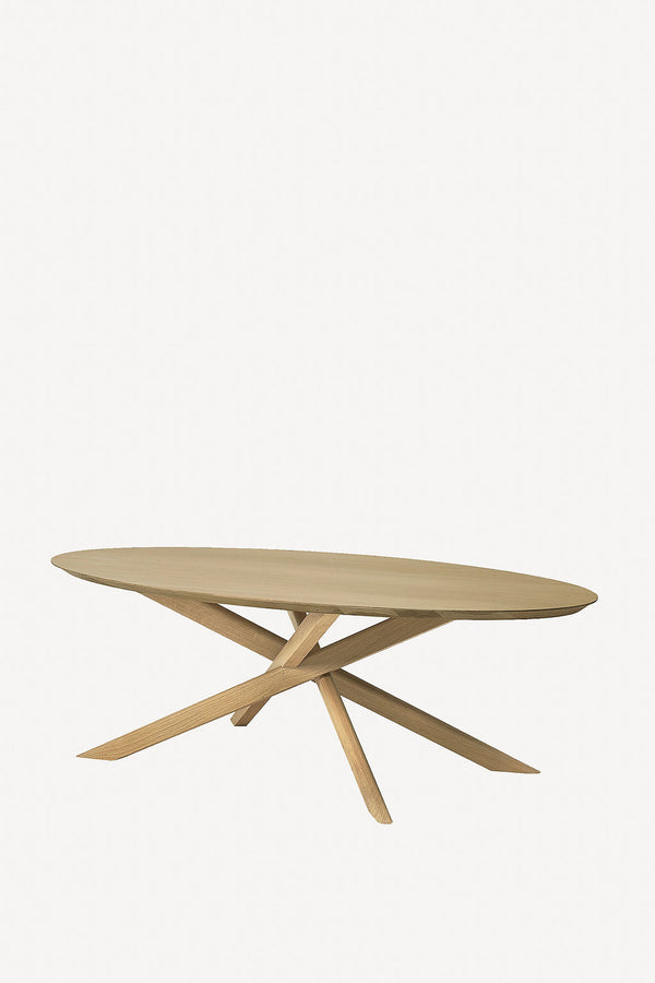 Oak Mikado Coffee Table - Oval