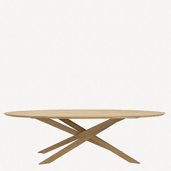 Oak Mikado Oval Dining Table Hygge Life
