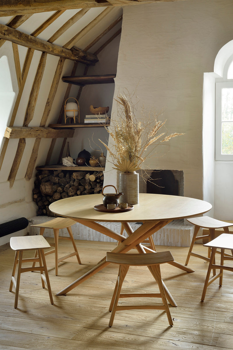Oak Mikado Round Dining Table