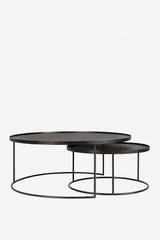 Round Tray Coffee Table Set