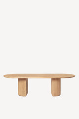 Moon Dining Table - Elliptical Natural Oak