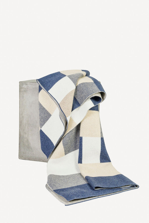Bauhaus Cashmere Throw - Blue