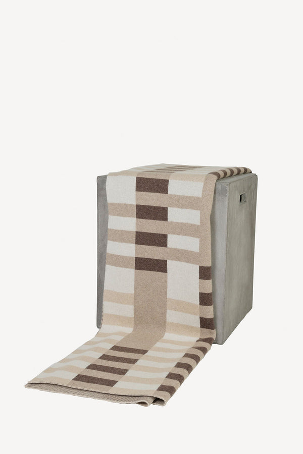 Bauhaus Cashmere Throw - Natural