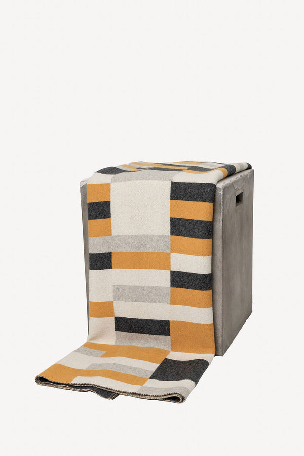 Bauhaus Cashmere Throw - Yellow