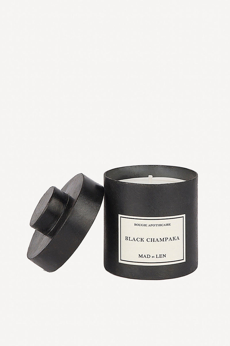 Mad et Len Candle - Black Champaka