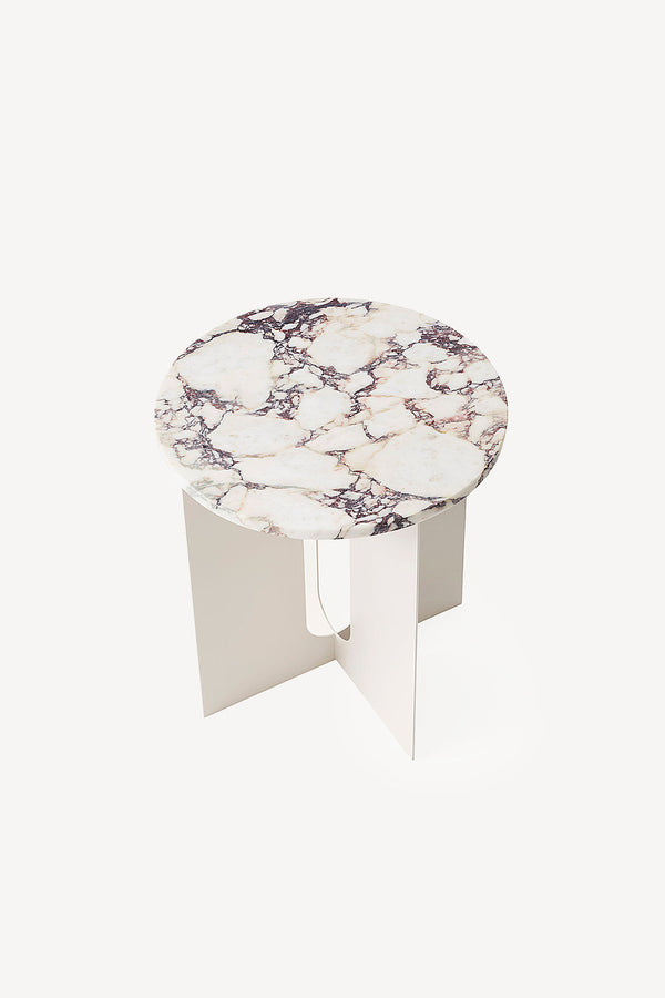 Androgyne Side Table - Metal and Marble