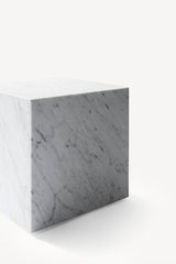 Plinth Marble Tables - White Marble