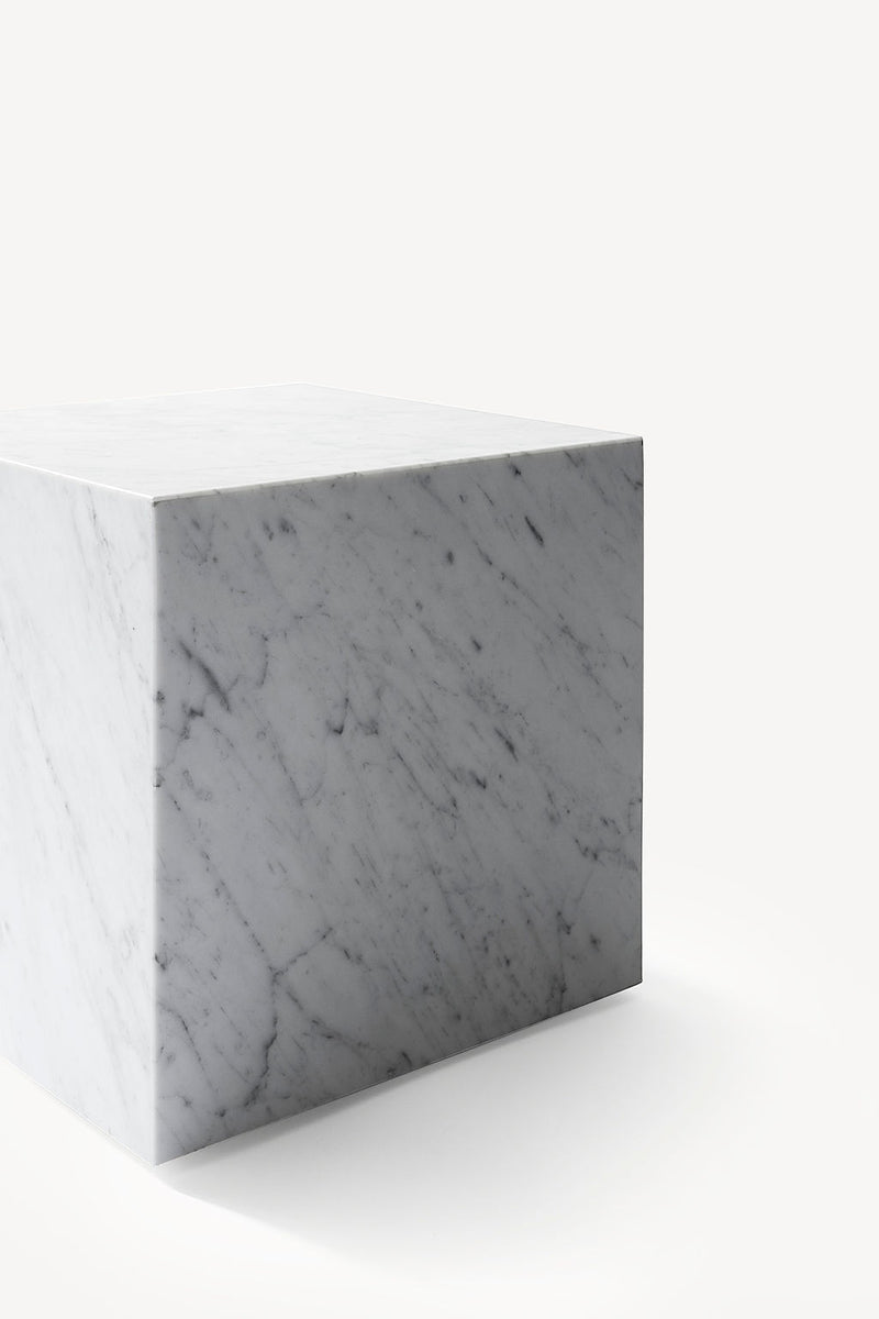 Plinth Marble Tables - White Marble