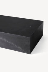 Plinth Marble Tables - Black Marble