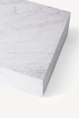 Plinth Marble Tables - White Marble