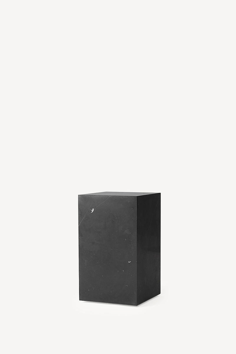 Plinth Marble Tables - Black Marble