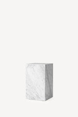 Plinth Marble Tables - White Marble