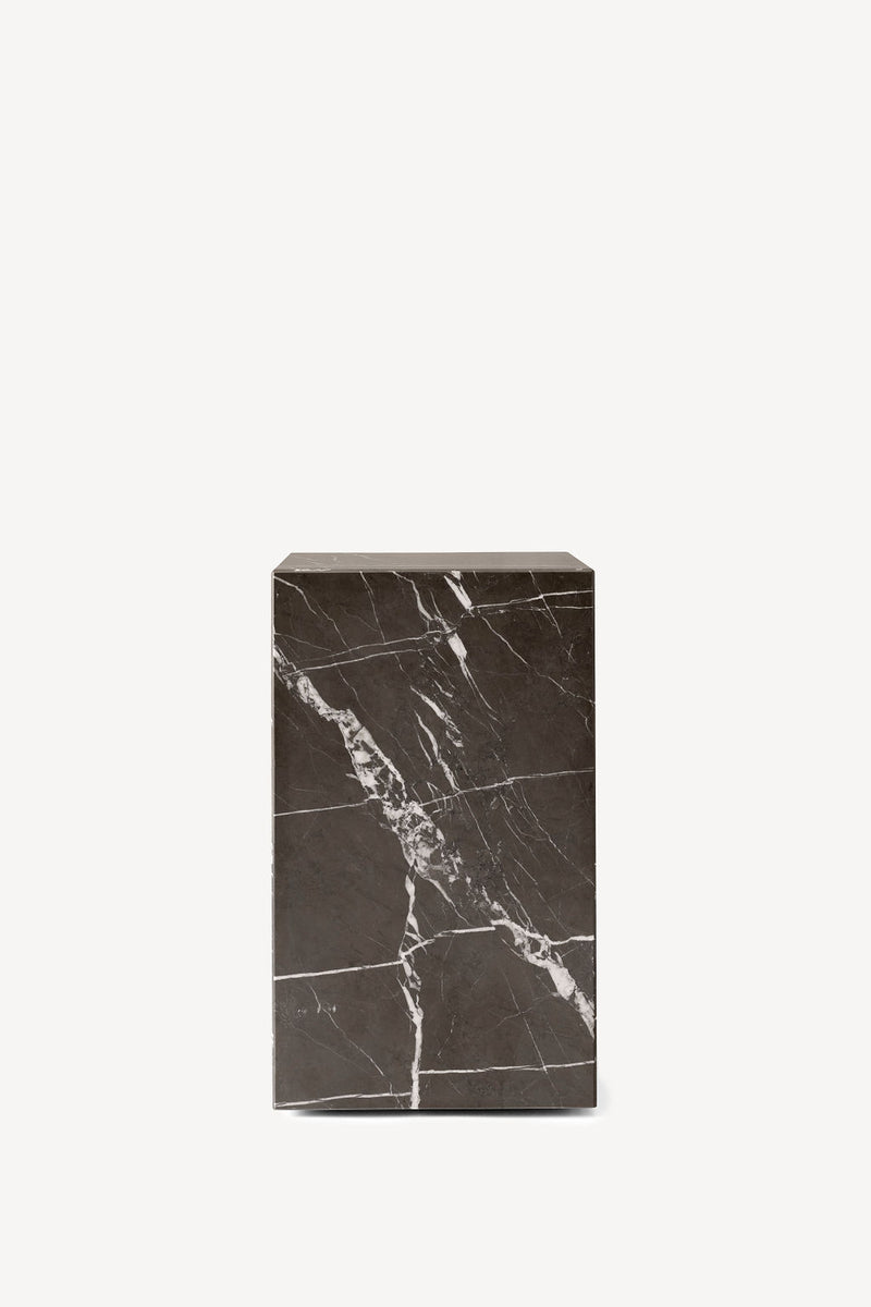 Plinth Marble Tables - Grey Marble