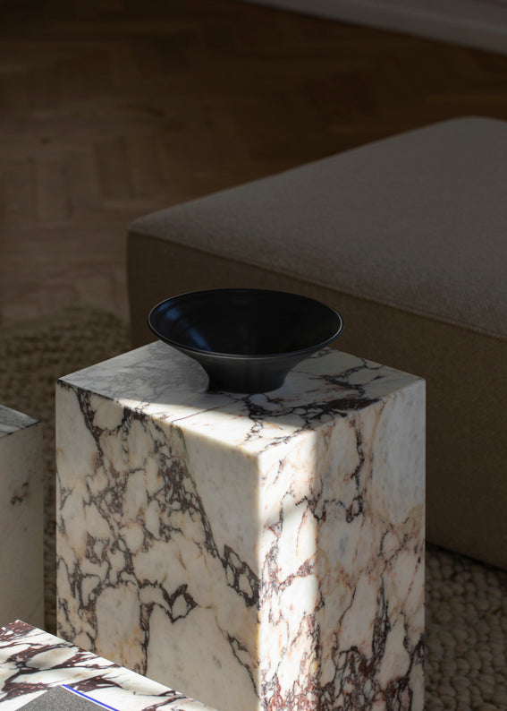 Plinth Marble Tables - Rose Marble